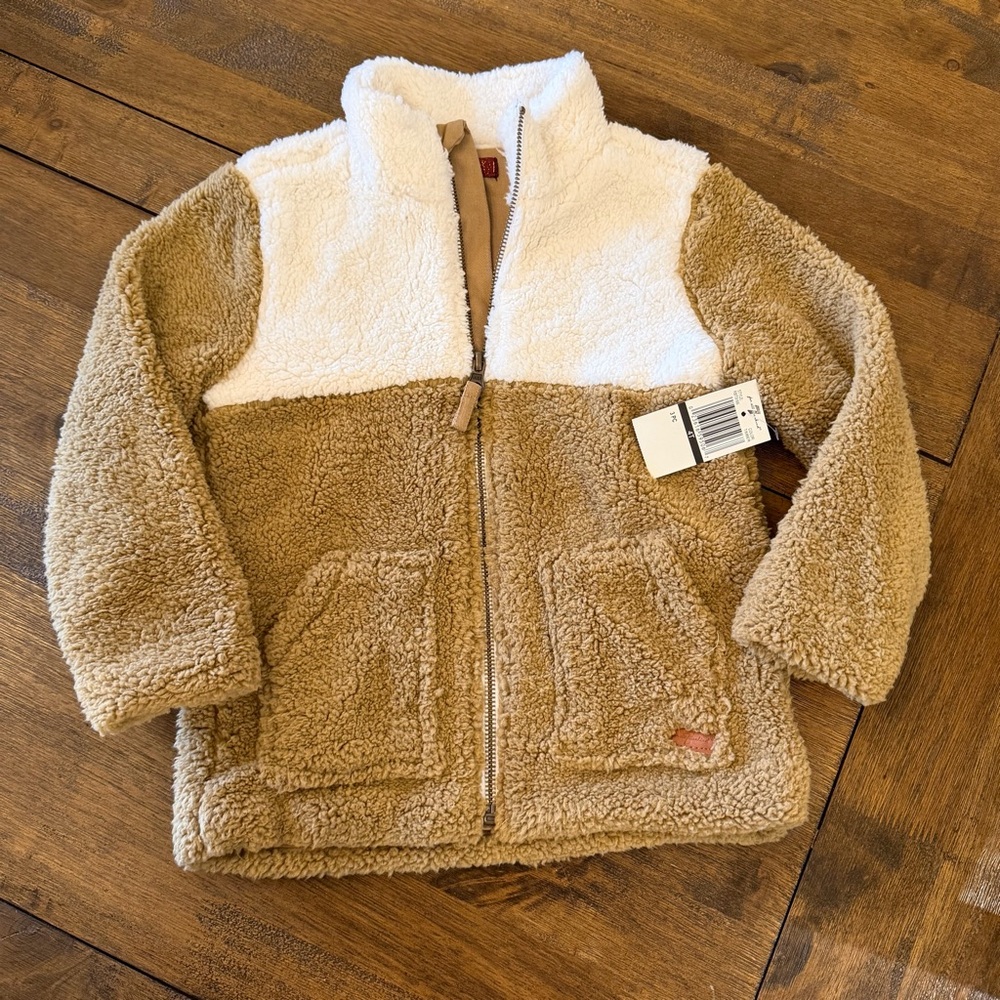 7 For All Mankind Tan Jacket with Cream Lining